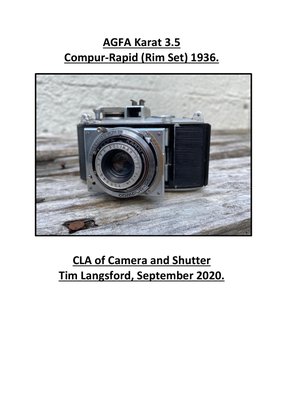 Agfa Karat 1936 Cla Langsford