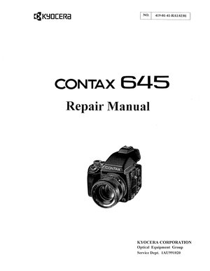Contax Camera 645