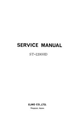 Elmo Projector St1200