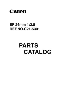 Canon EF 24mm f28 Parts