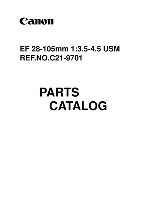 Canon EF 28 105mm f35 45 USM Parts