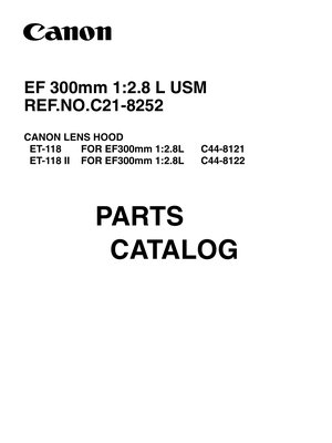 Canon EF 300mm f28L Parts