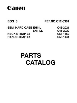 Canon EOS3 parts catalog