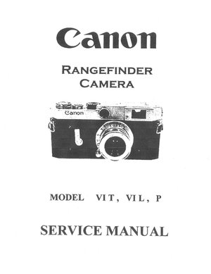 Canon Rangefinder Svc