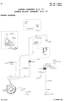 Canon Wiring Diagram of Canon Canonet G III 17