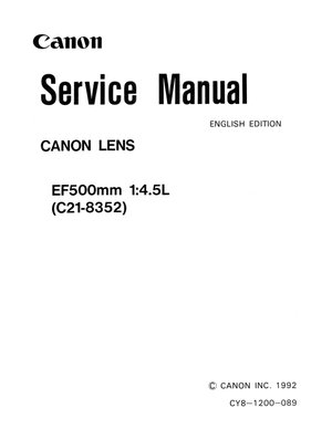 Canon lens 500