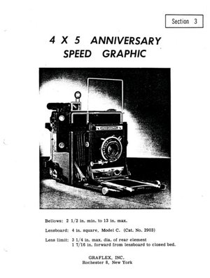 Graflex Anniversary Speedgraphic