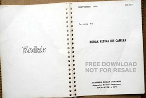 Kodak RetinaIII S serviceManual