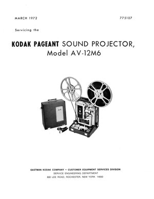 Kodak projector pageant av12m6