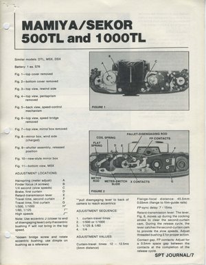 Mamiya 500TL 1000TL spt