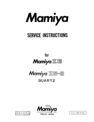 Mamiya camera ze