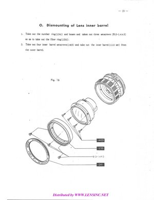 Minolta MC Rokkor 58mm f14 Disasembly