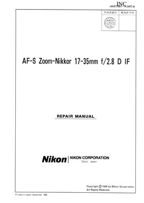 Nikon AF 17 35mm f28D