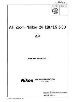 Nikon AF Zoom 24 120 3 5 6 D