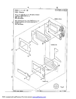 Nikon N8008 F801 Part List