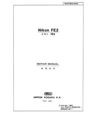 Nikon camera fe2