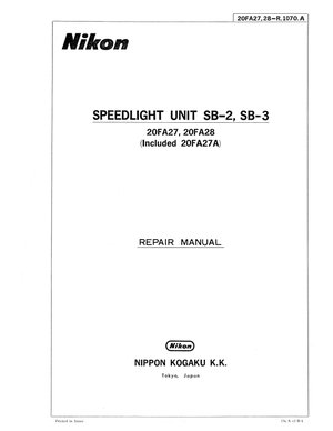 Nikon speedlight sb2 3