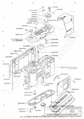 Olympus xa exploded diagram