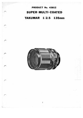 Pentax screwmount smc 135mm f25