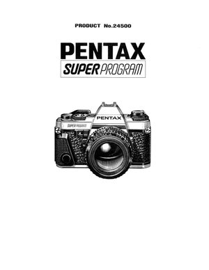 Pentax camera super program
