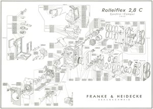 Rollei 2 8C Explosionszeichnung