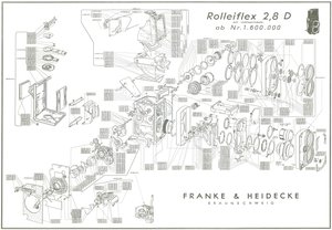 Rollei 2 8D Explosionszeichnung
