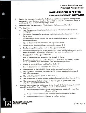 repair course Lesson 10 Study Procedures